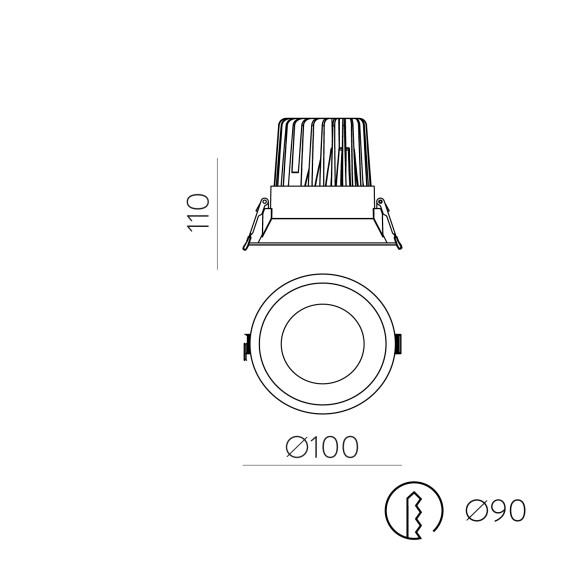 Ø100mm