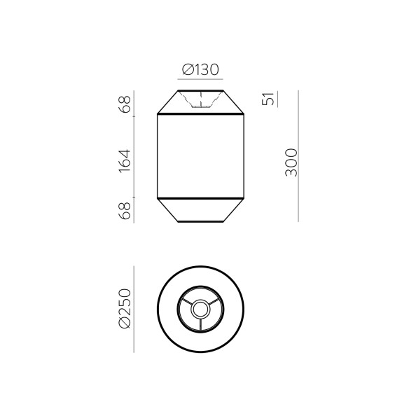 Ø250x300mm