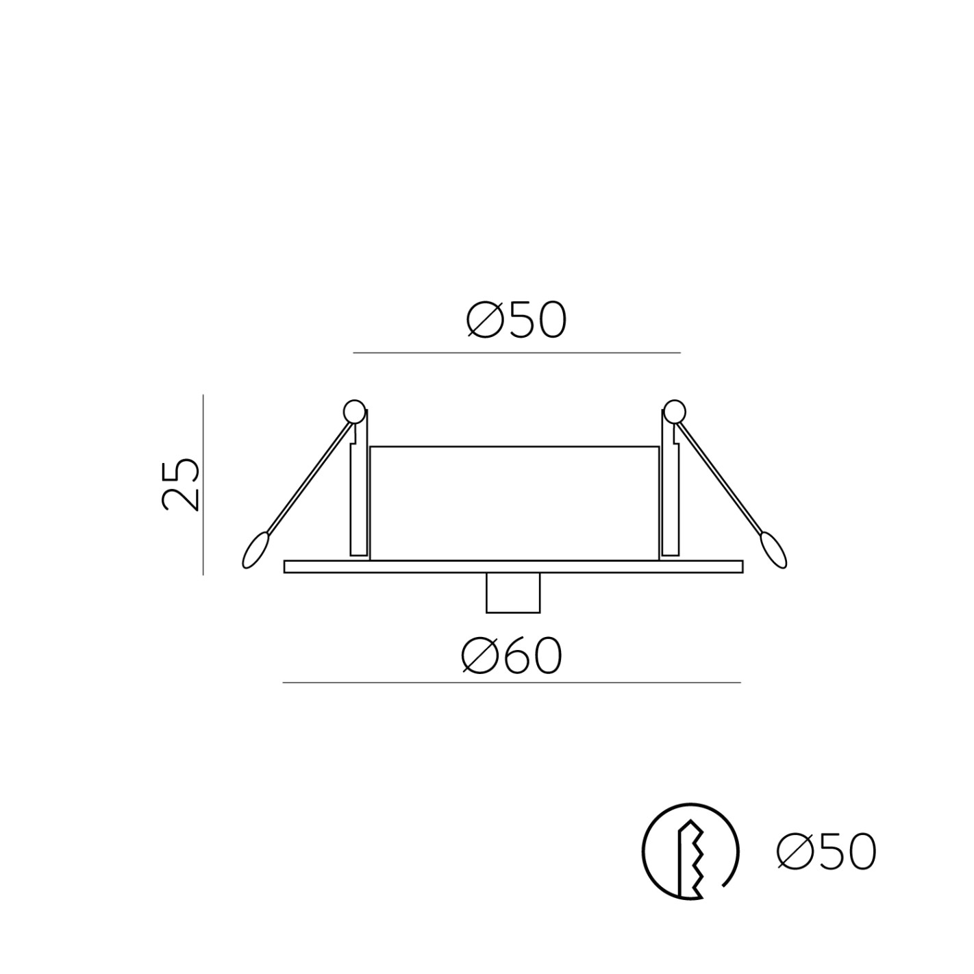 Empotrable Ø60mm