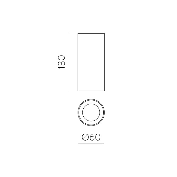 3986/60 Ø60x130mm