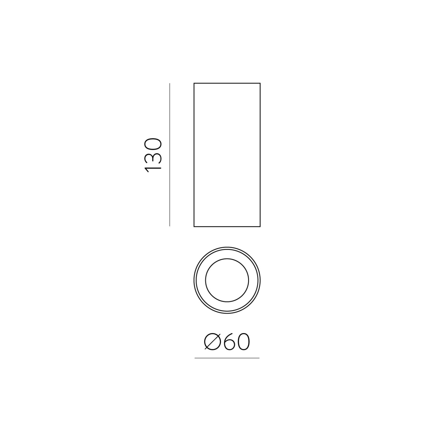 3986/60 Ø60x130mm