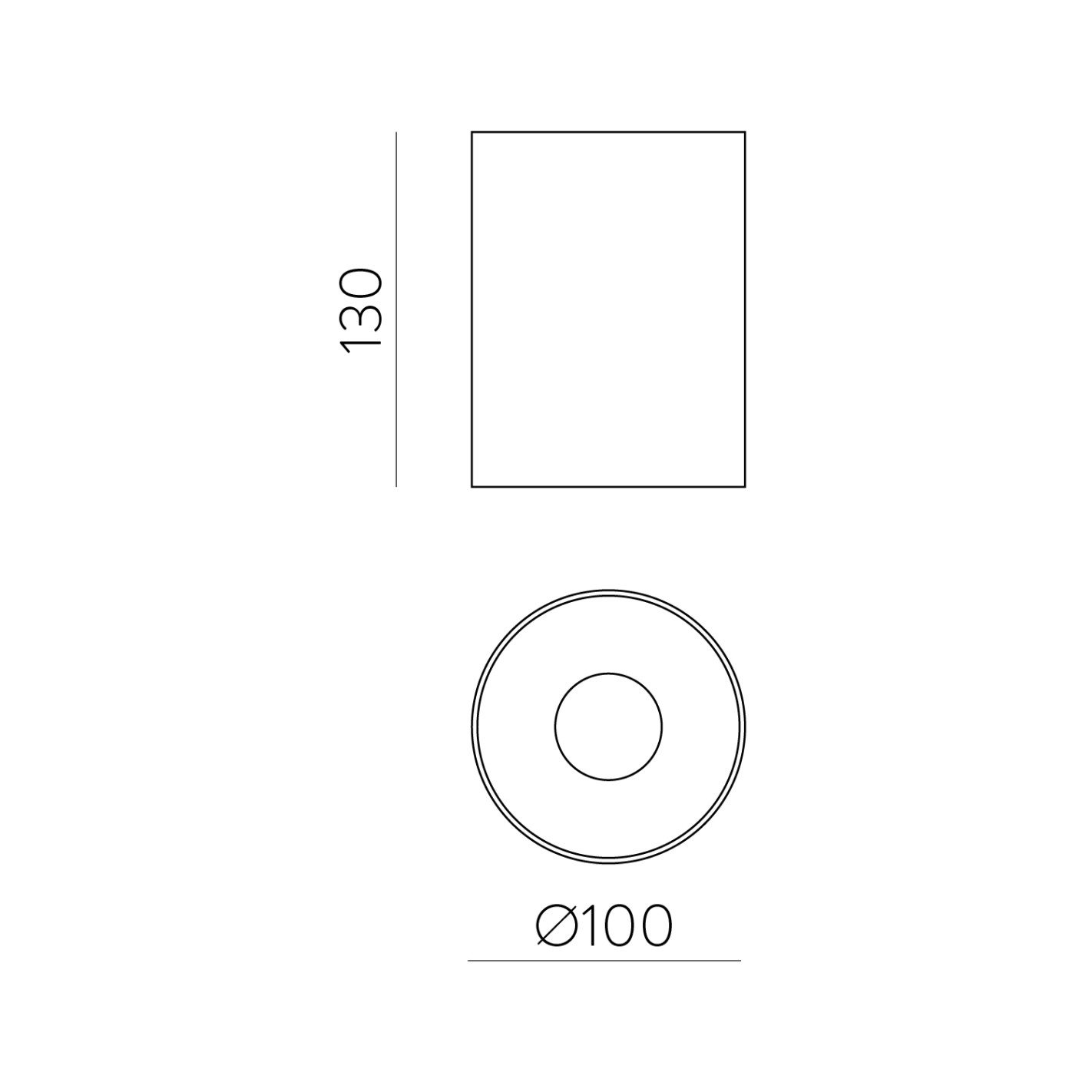 3986/100 Ø100x130mm