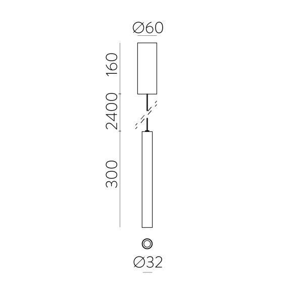3986/32 Ø32x300mm