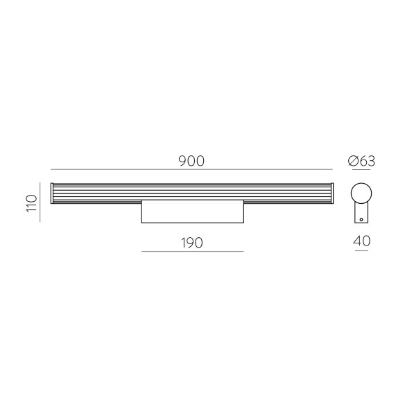 900mm