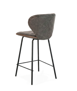 Taburete alto WILLIAM gris 2