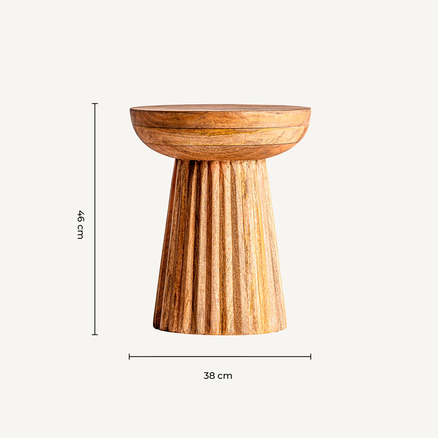 MESA AUXILIAR PLISSÉ WOOD
