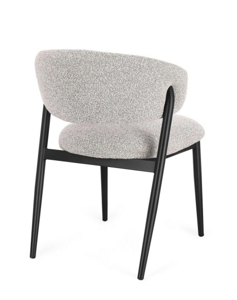 Silla Cassandra negro/gris