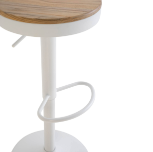 Taburete regulable Barret blanco 2