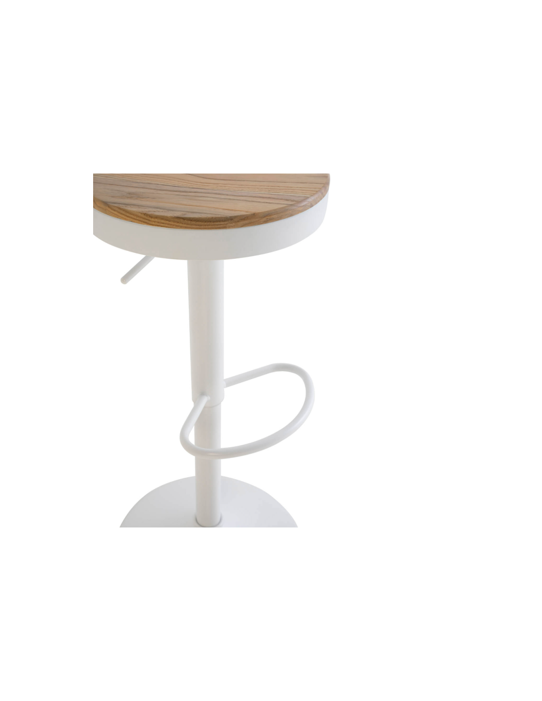 Taburete regulable Barret blanco
