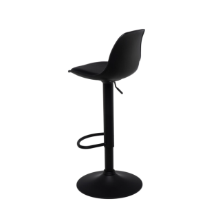 Taburete regulable Sadie negro