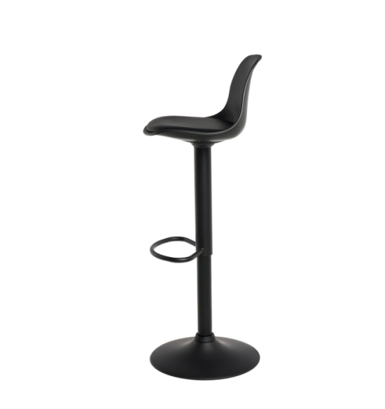 Taburete regulable Sadie negro