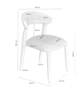 Silla NEIDA beige 2