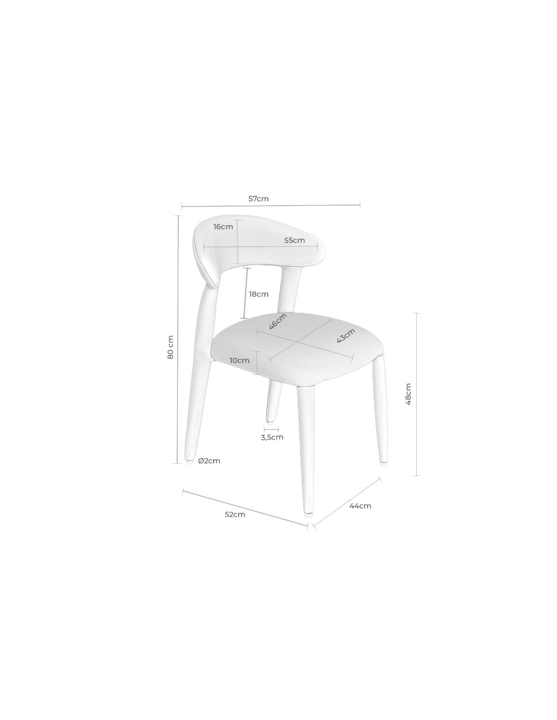 Silla NEIDA beige