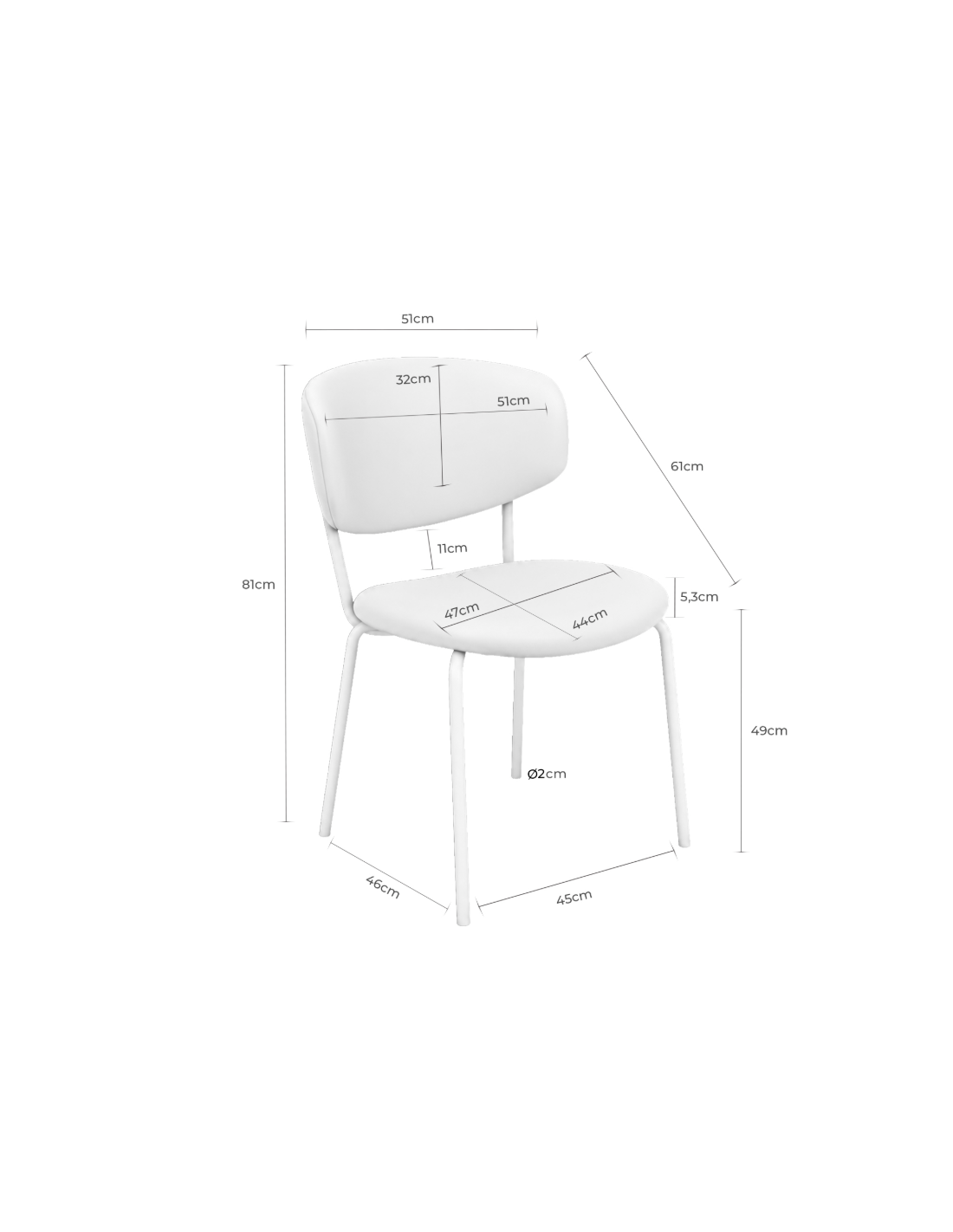 Silla VIGGA beige