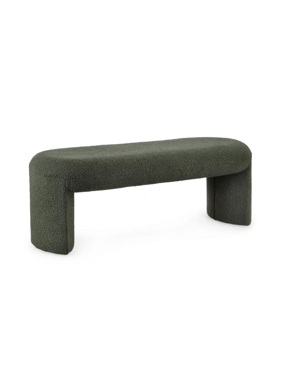 Banco Wilor teddy 2 plazas verde oscuro 110x40 cm