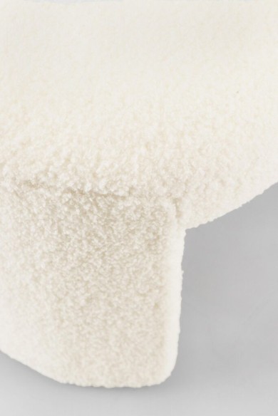 Banco Wilor teddy 2 plazas marfil 110x40 cm