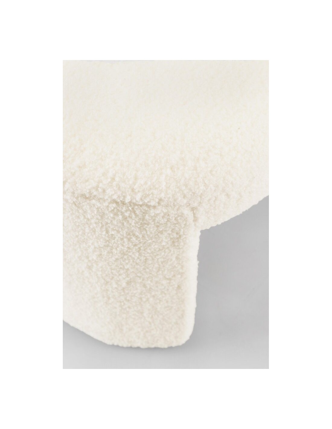 Banco Wilor teddy 2 plazas marfil 110x40 cm