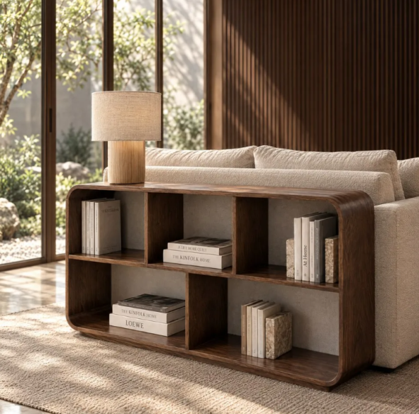 Mueble auxiliar/estantería madera de mango