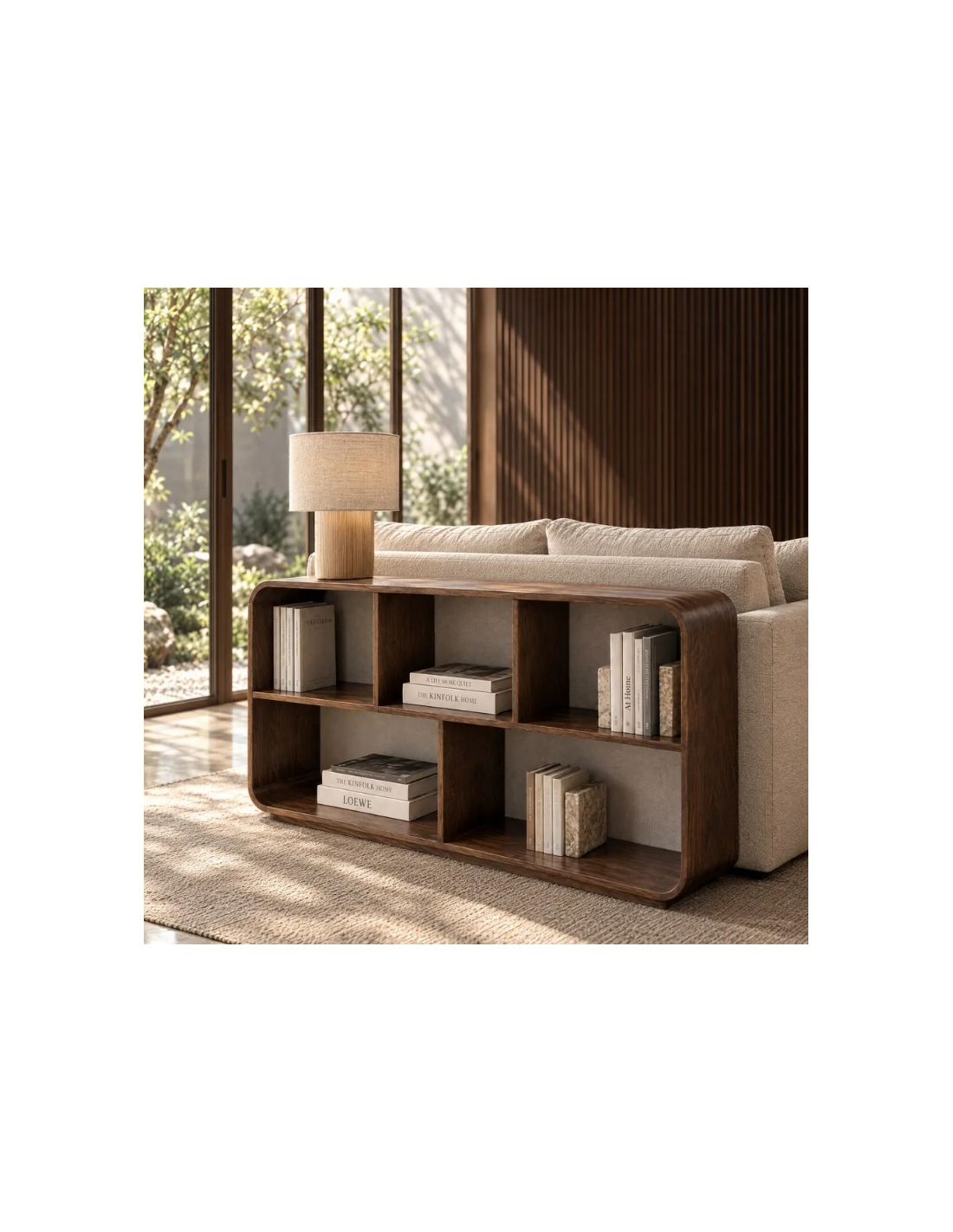 Mueble auxiliar/estantería madera de mango