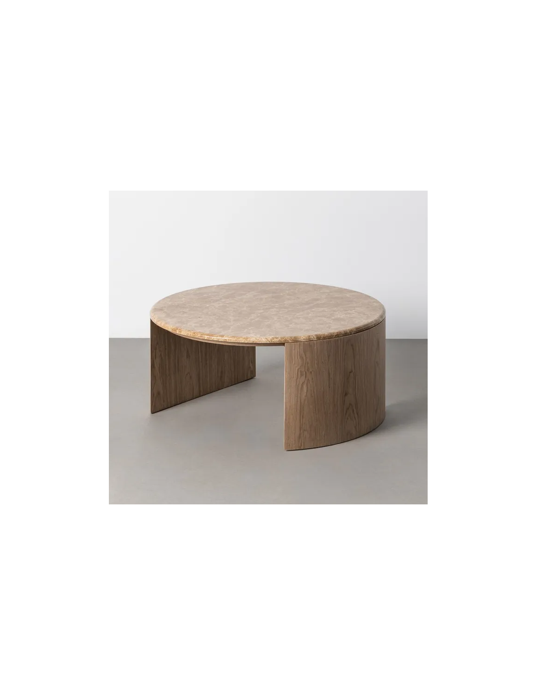 Mesa centro mármol-DM 80 X 80 X 36 CM