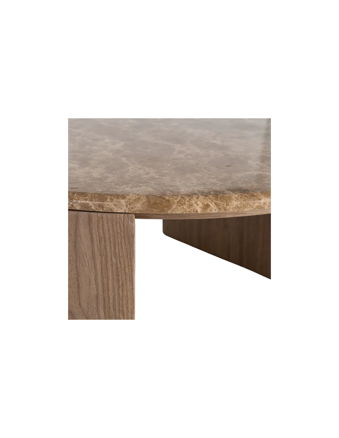 Mesa centro mármol-DM 80 X 80 X 36 CM
