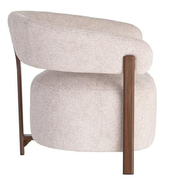 Sillón tapizado metal 77 X 71,50 X 70 CM