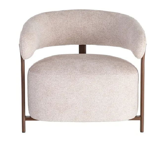 Sillón tapizado metal 77 X 71,50 X 70 CM