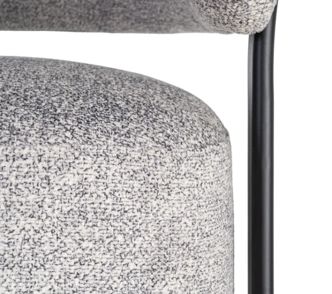 Sillón tapizado metal 77 X 71,50 X 70 CM