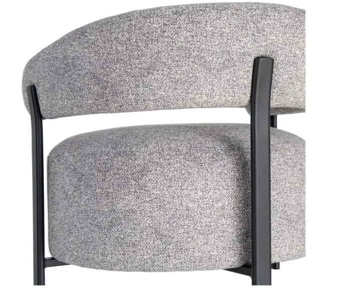 Sillón tapizado metal 77 X 71,50 X 70 CM
