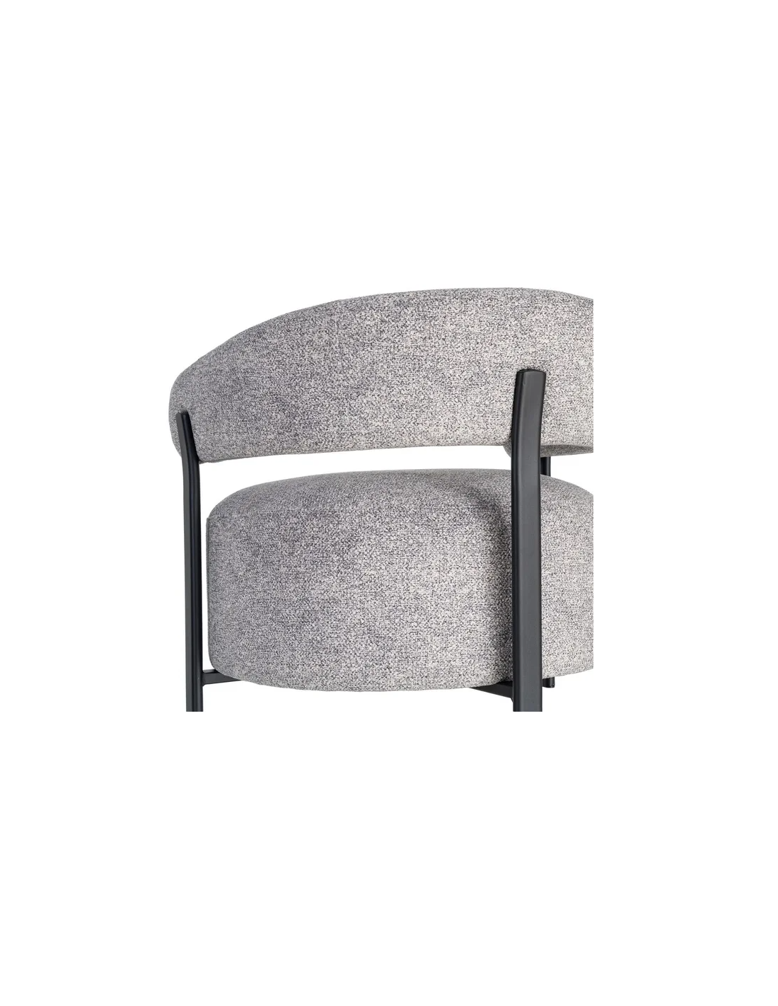 Sillón tapizado metal 77 X 71,50 X 70 CM