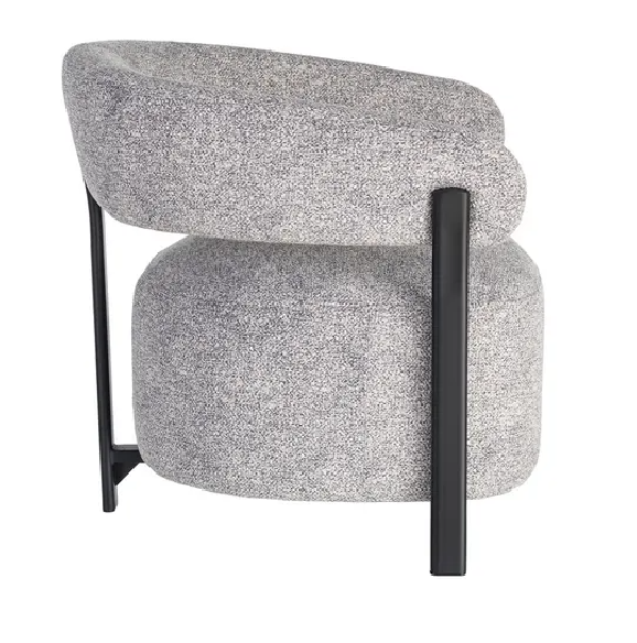 Sillón tapizado metal 77 X 71,50 X 70 CM
