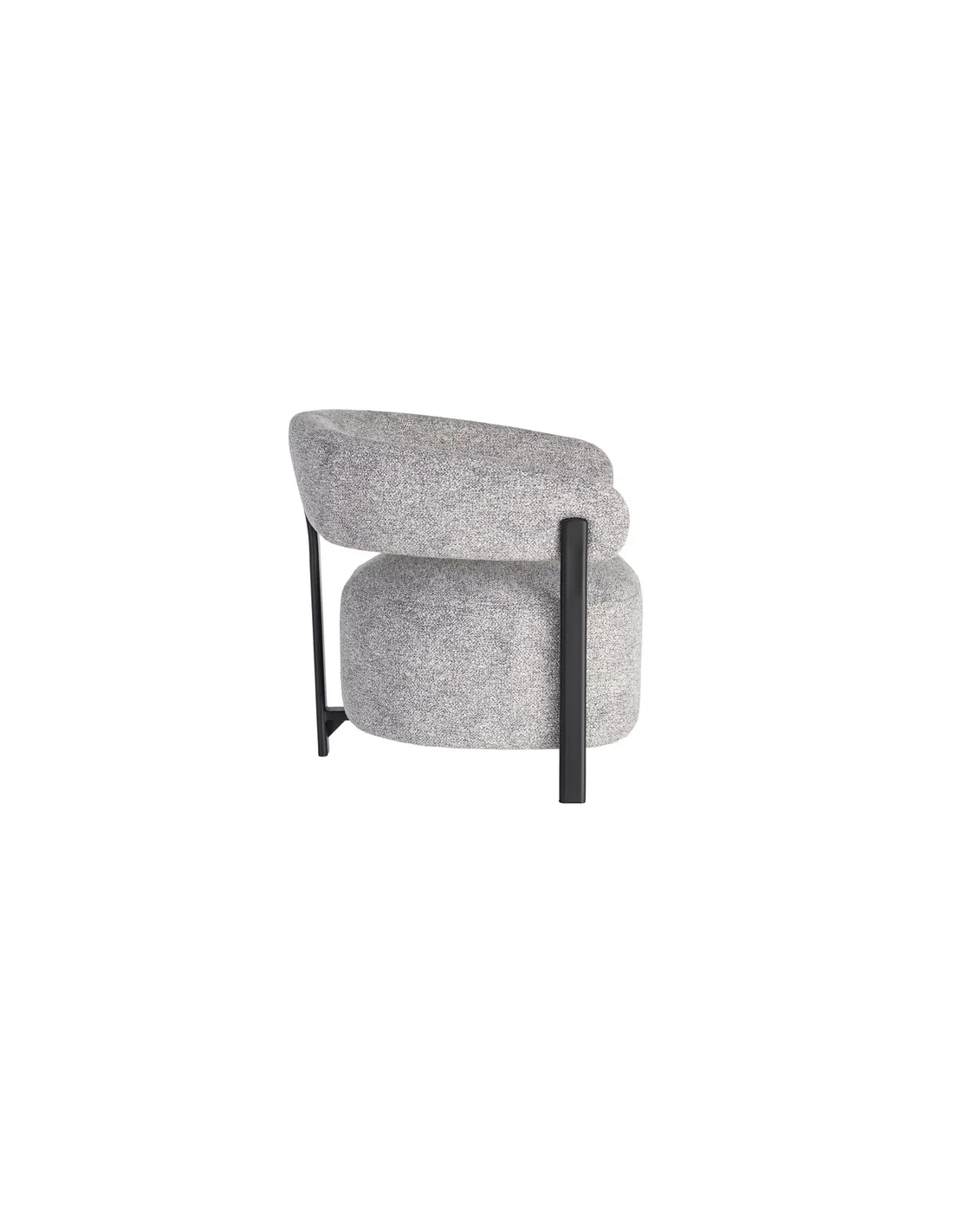 Sillón tapizado metal 77 X 71,50 X 70 CM