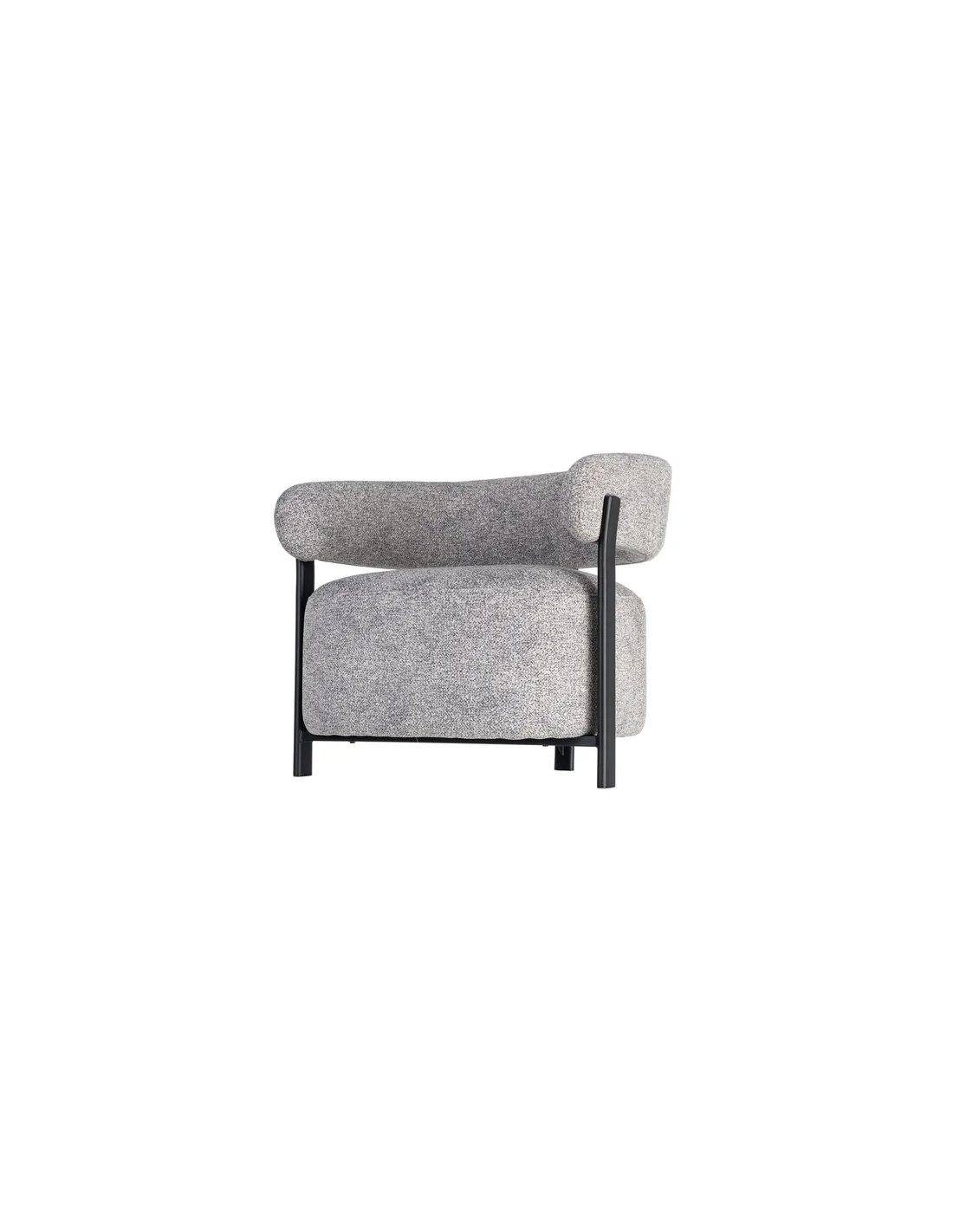 Sillón tapizado metal 77 X 71,50 X 70 CM