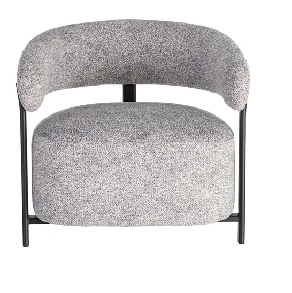 Sillón tapizado metal 77 X 71,50 X 70 CM