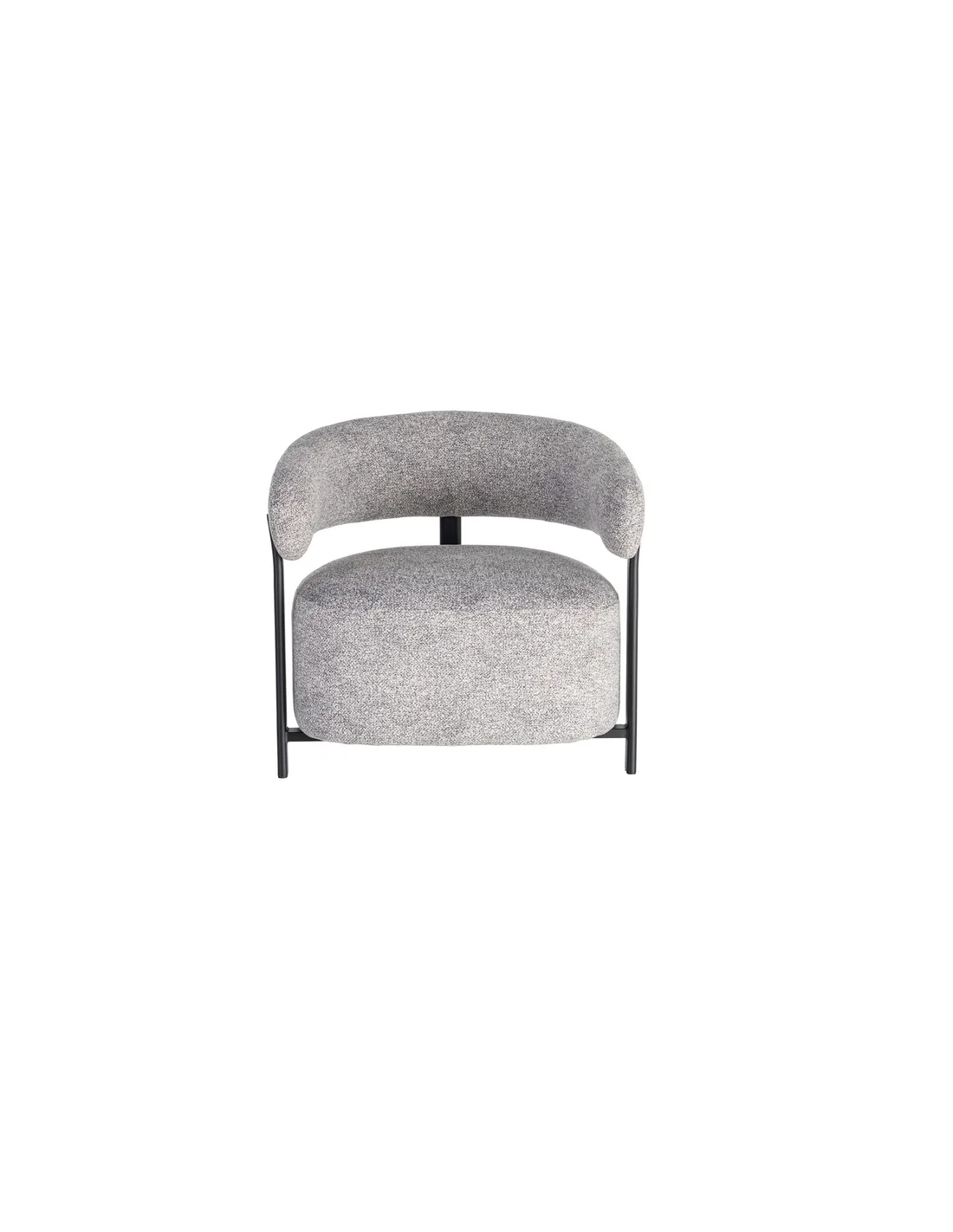 Sillón tapizado metal 77 X 71,50 X 70 CM