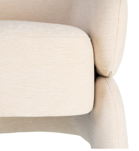 Sillón crema DM-Tejido salón 77 X 75 X 73,50 CM
