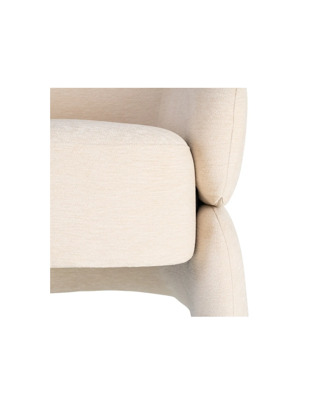 Sillón crema DM-Tejido salón 77 X 75 X 73,50 CM