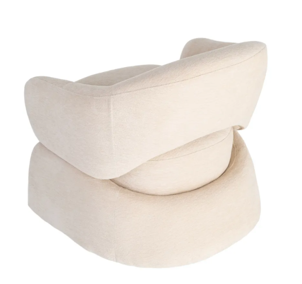 Sillón crema DM-Tejido salón 77 X 75 X 73,50 CM