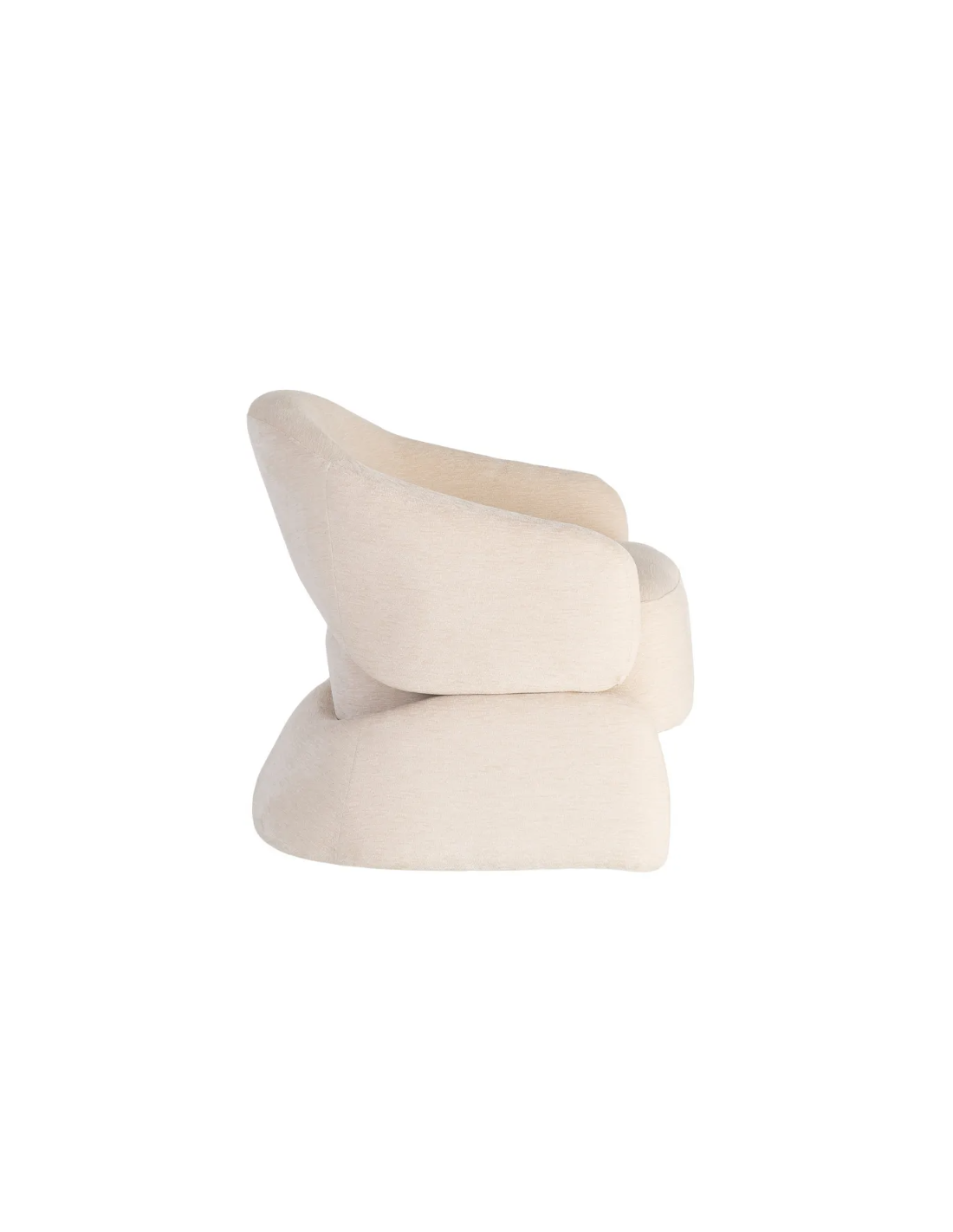 Sillón crema DM-Tejido salón 77 X 75 X 73,50 CM