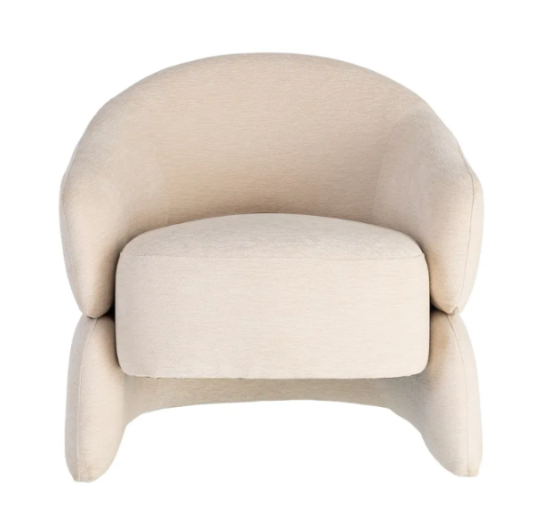Sillón crema DM-Tejido salón 77 X 75 X 73,50 CM