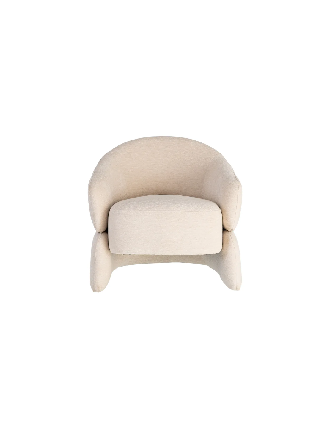 Sillón crema DM-Tejido salón 77 X 75 X 73,50 CM