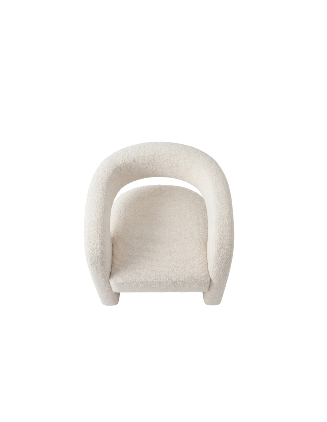 Butaca Bouclé blanco roto