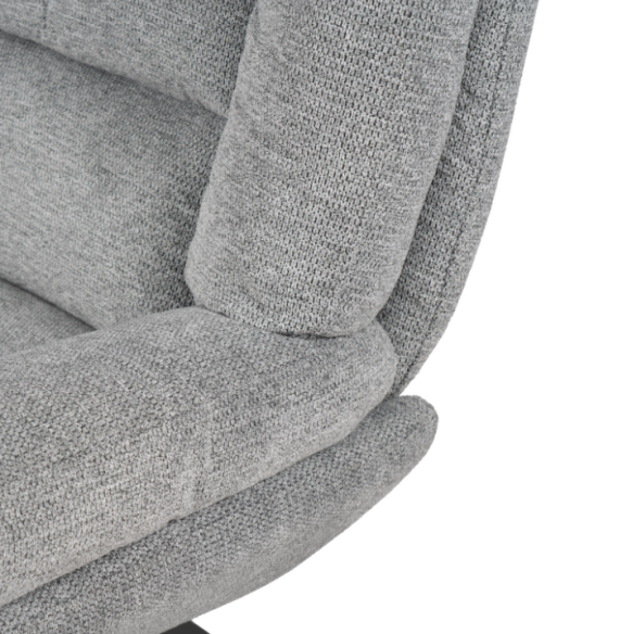 Butaca con reposapiés INDIANA gris