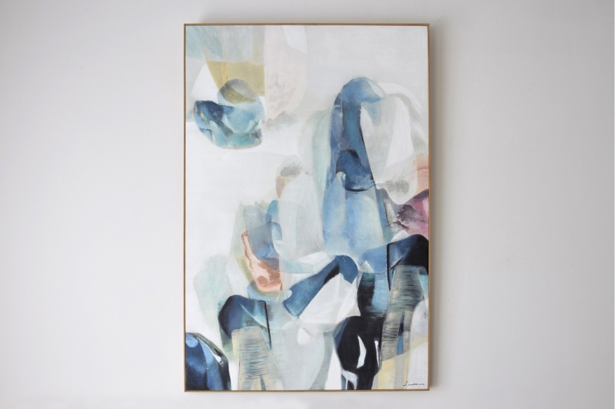 cuadro abstracto alegra n1 con marco