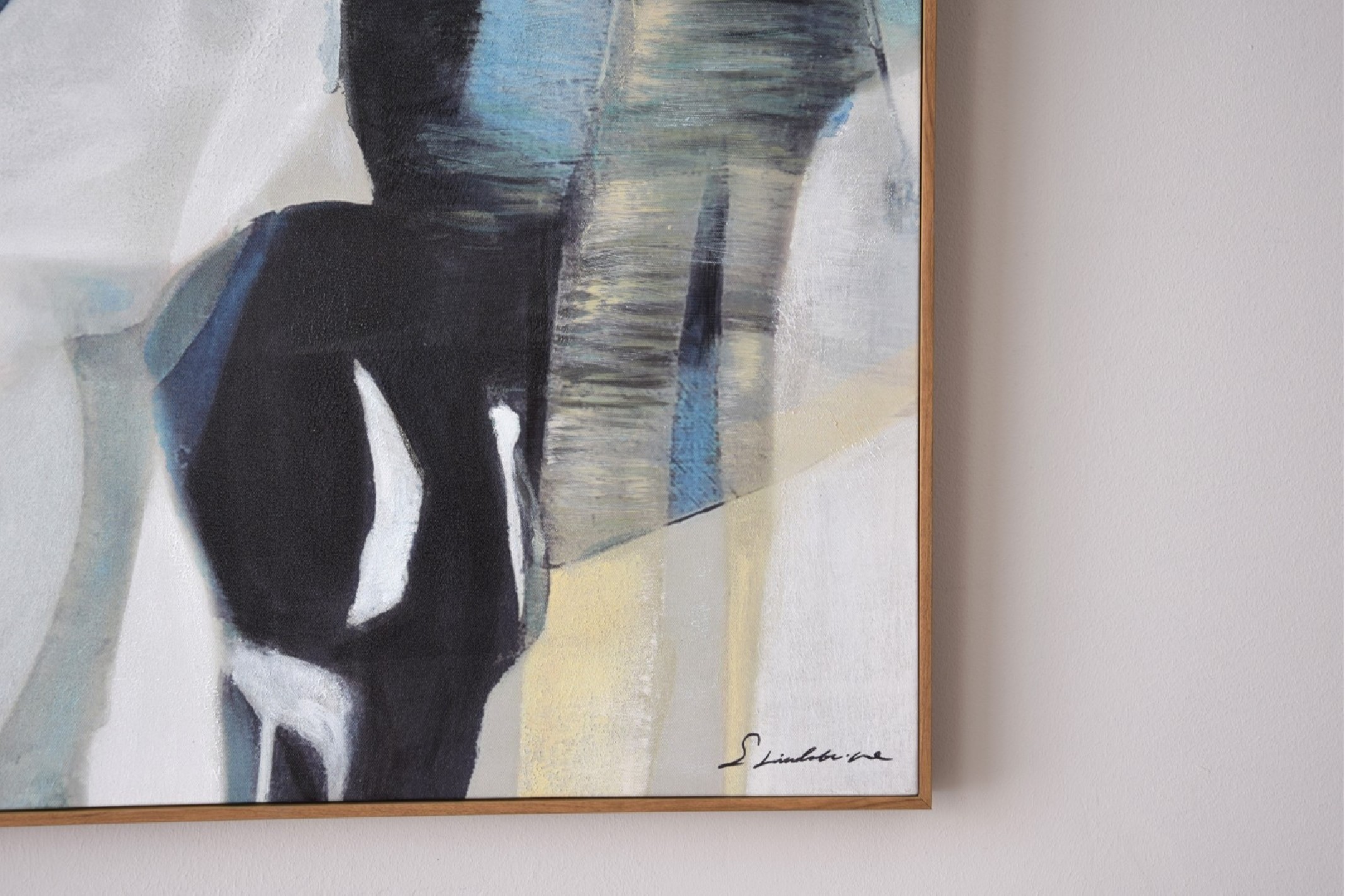 cuadro abstracto alegra n1 con marco