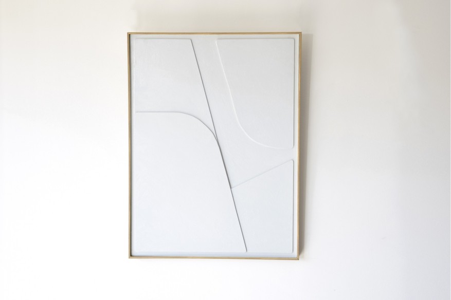 cuadro relieve gris claro n2