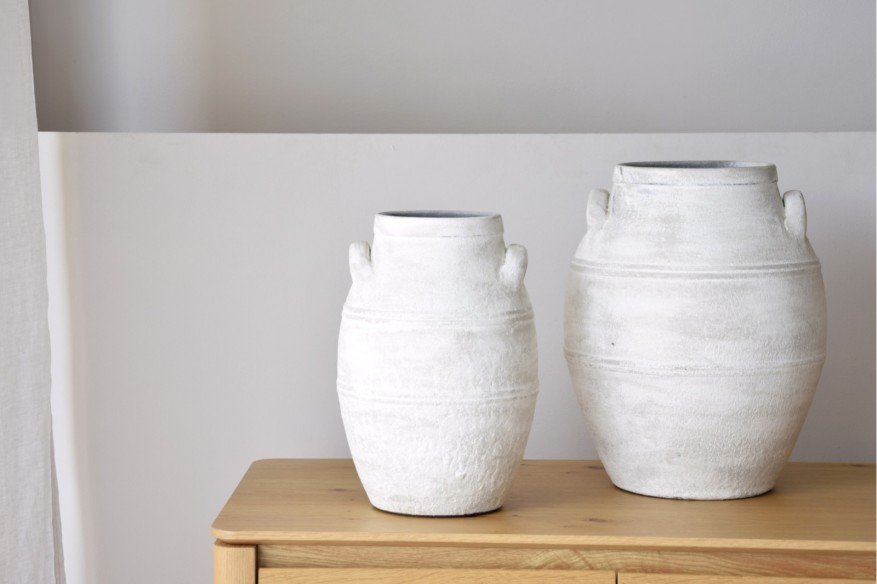 Ánfora en cerámica rústica alta