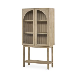 Vitrina madera natural Launa