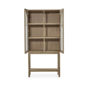 Vitrina madera natural Launa 2