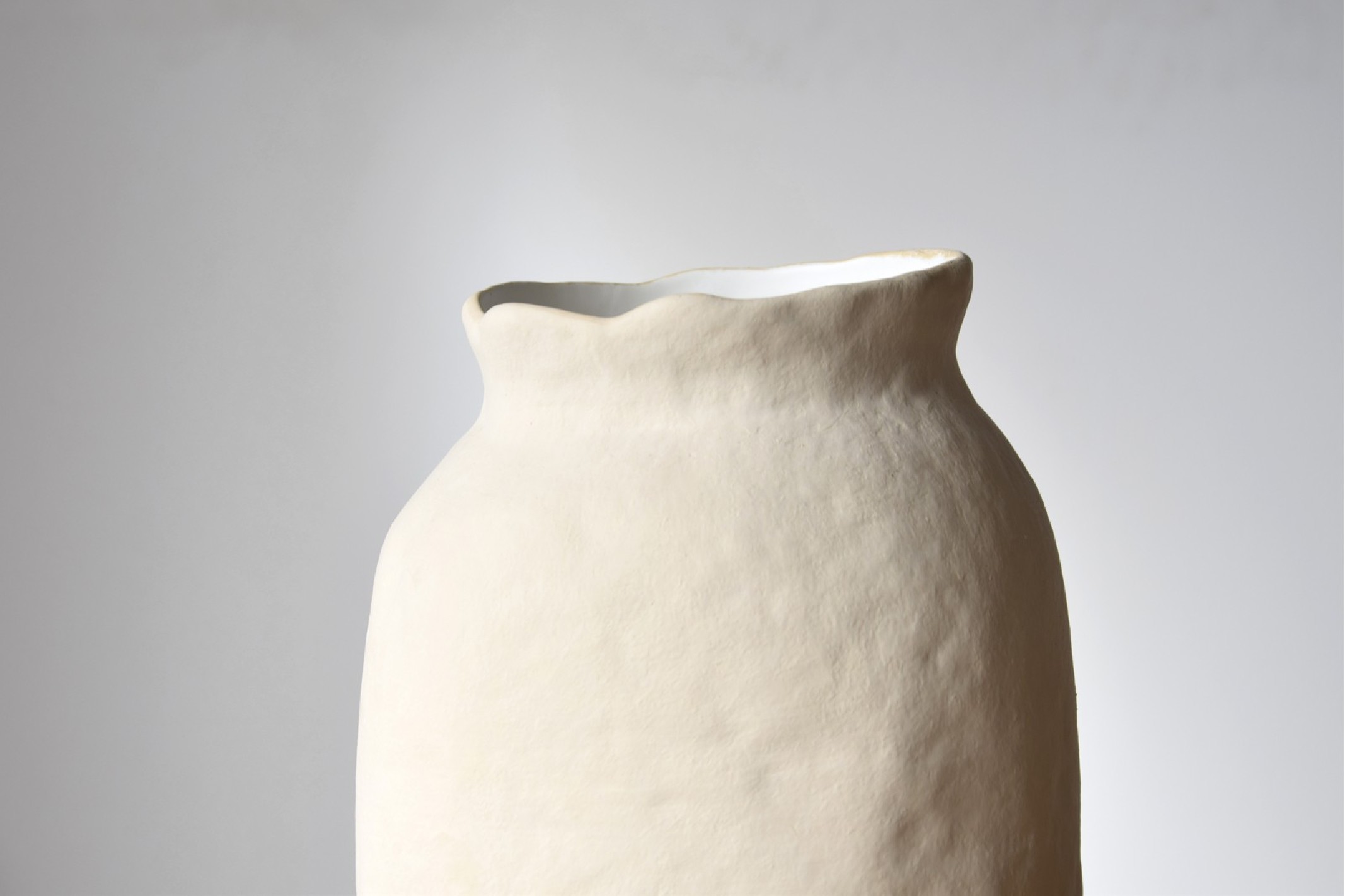 Colección Natur. Jarrón cerámica arena